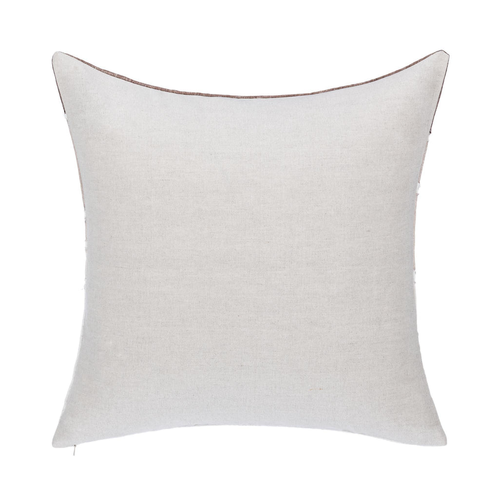 Bikram - 22" x 22" LN Pillow - Ivory / Mocha Cream