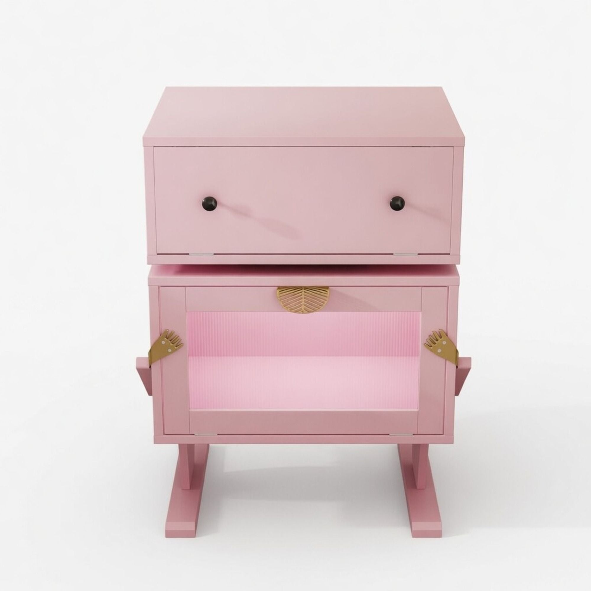 Robot LED Nightstand With 360° Rotating Drawer