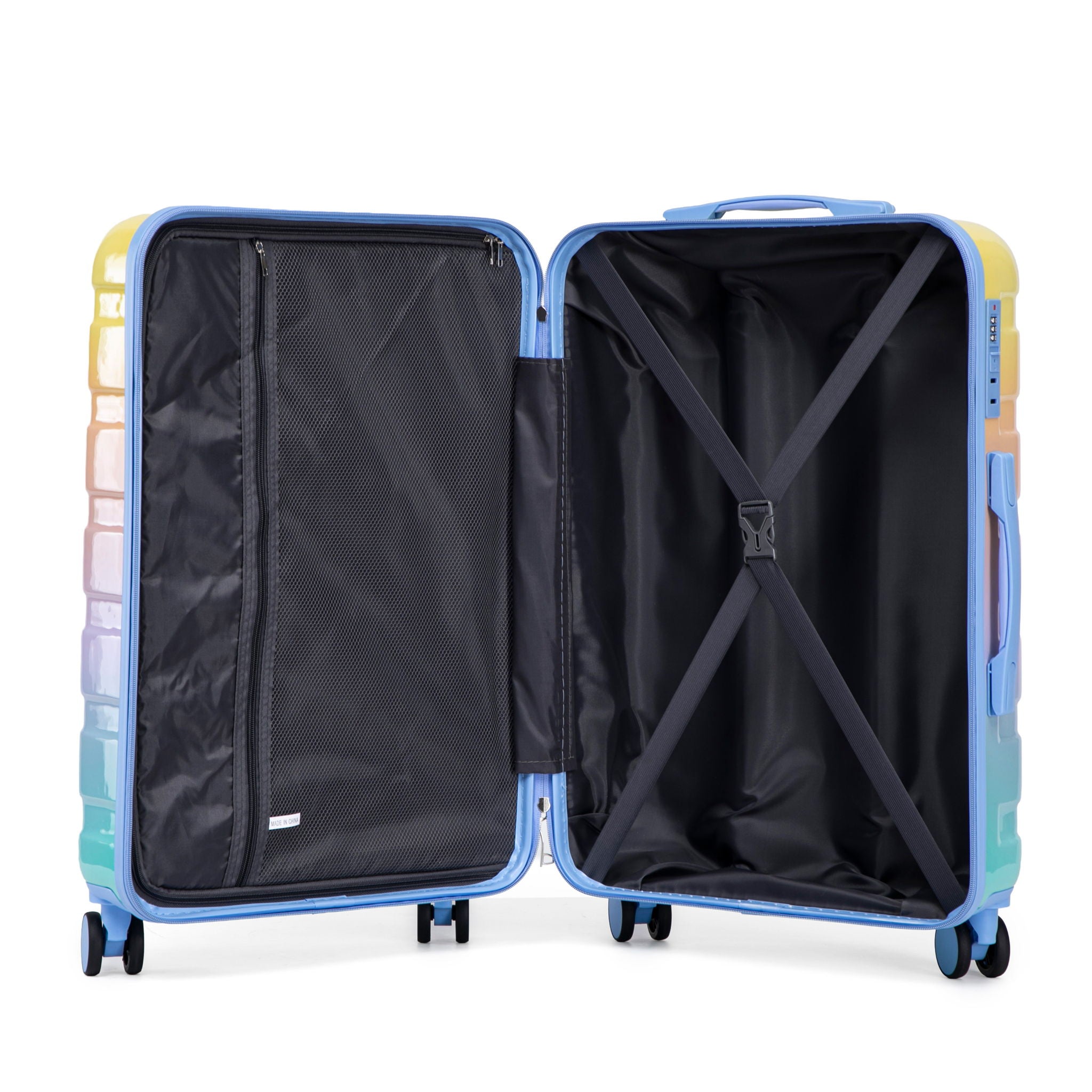 Luggage Set 20" /24" /28" With Combination Lock And Silent Wheels