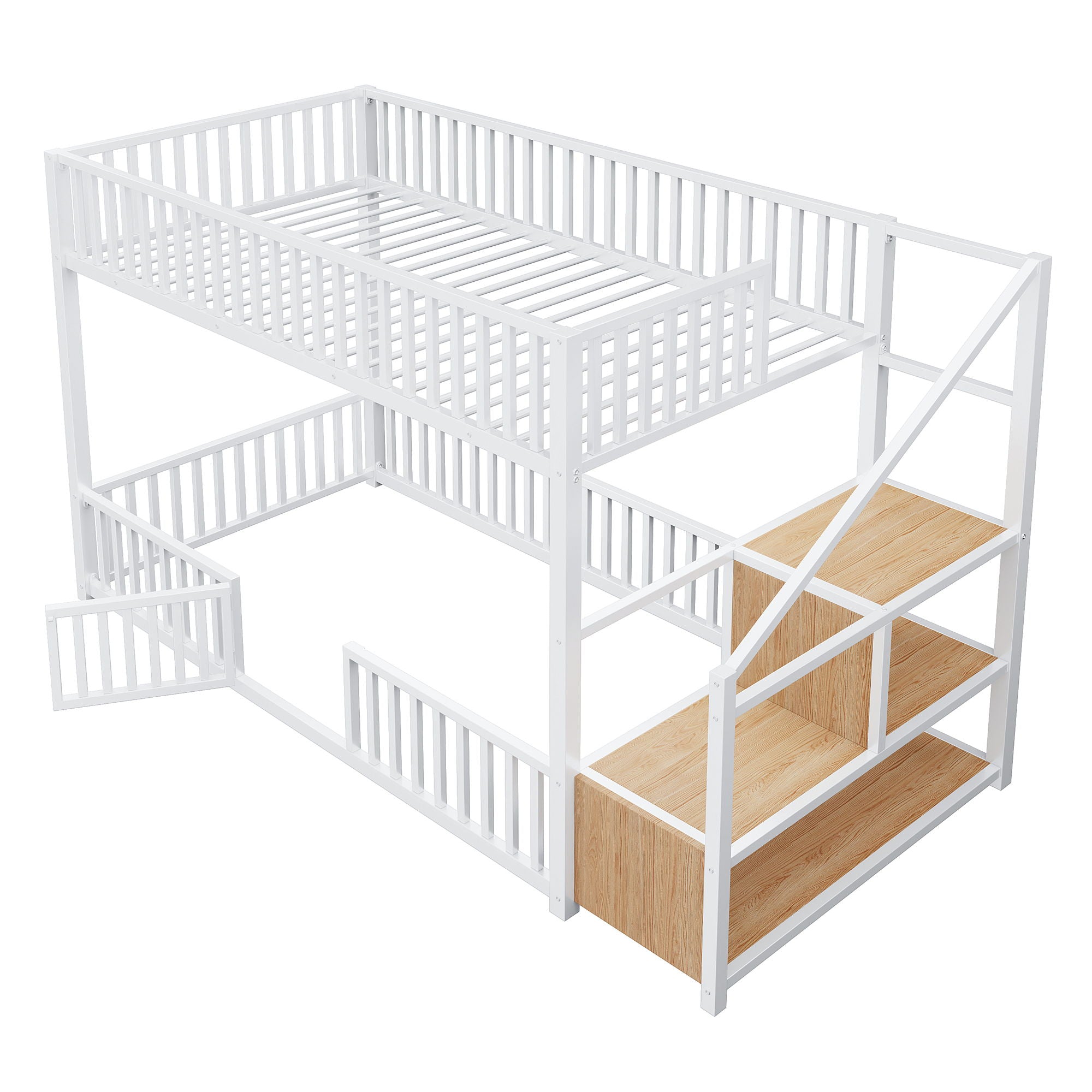 Bunk Bed With Storage Ladder, Compact Design