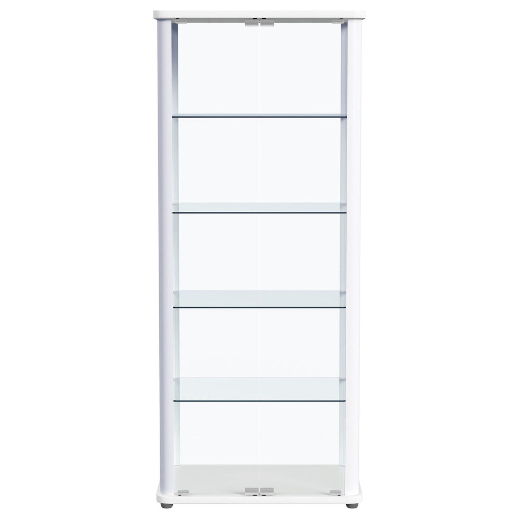 Nevra - 4 Shelf Display LED Curio Cabinet