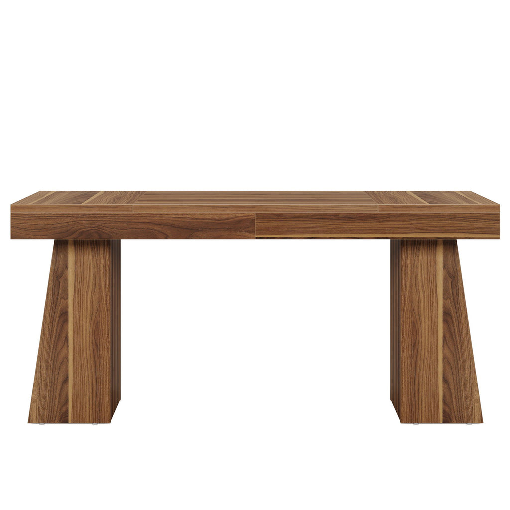 Executive Desk, Workstation With Double Trapezoid Base