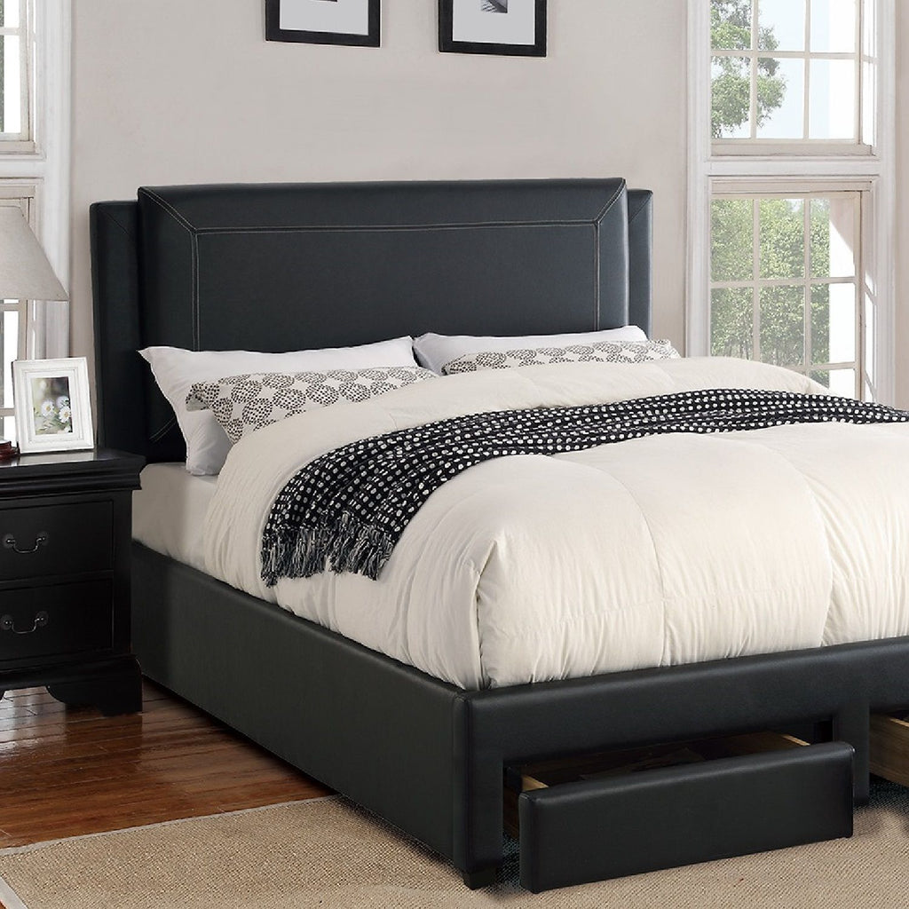 Modern Bed With Storage Drawers