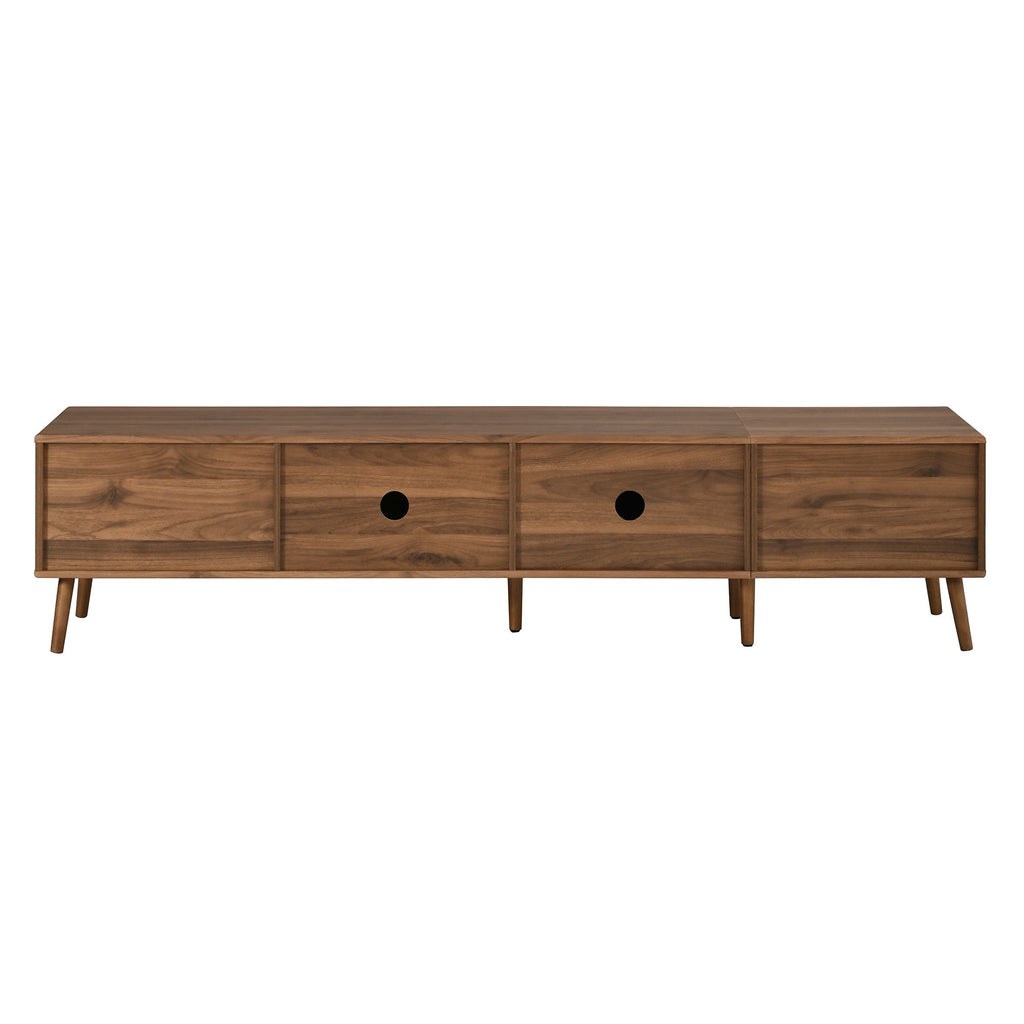 TV Stand With Storage Cabinets - Natural