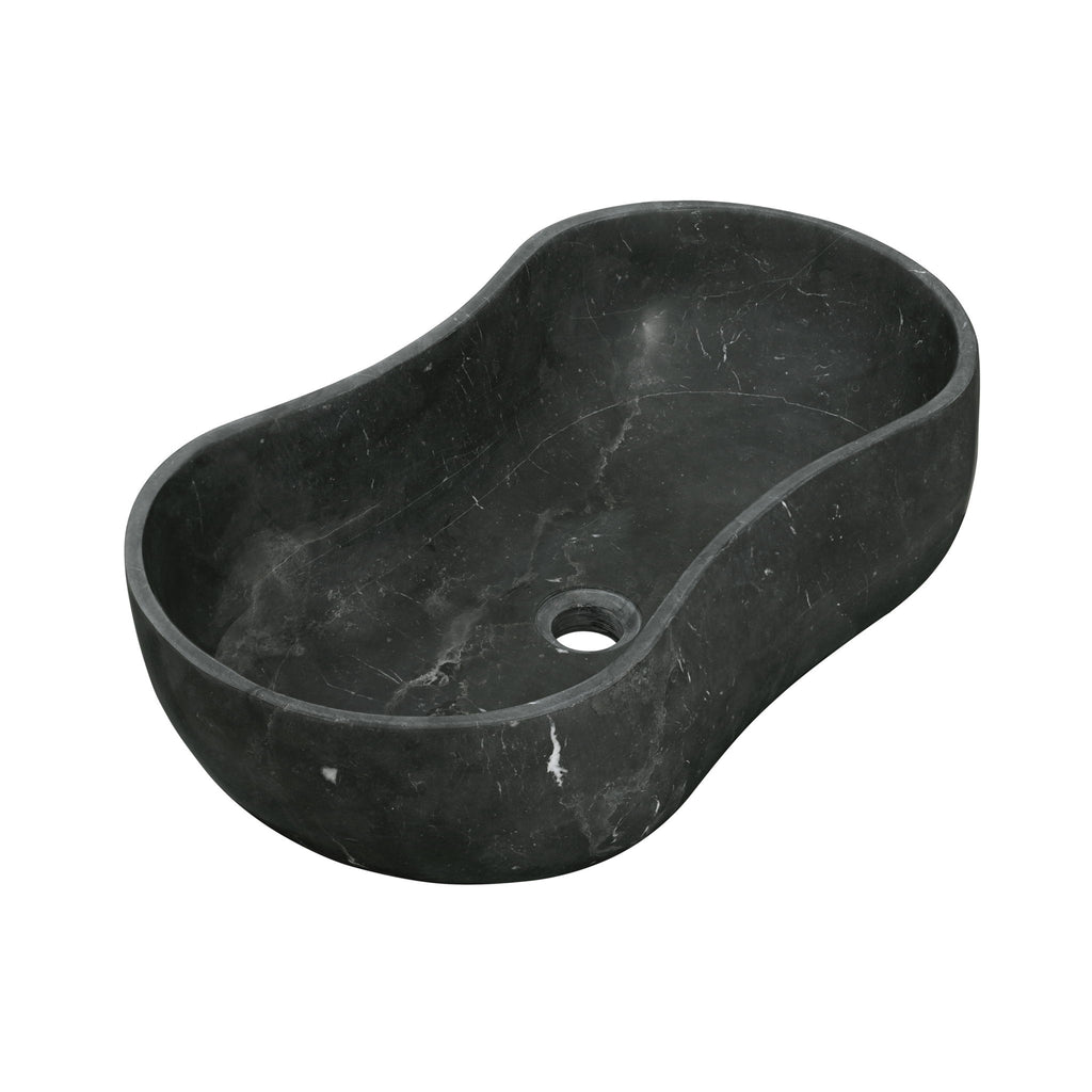 Vessel Sink, Wavy Shape Basin, Vanity Bowl - Dark Gray
