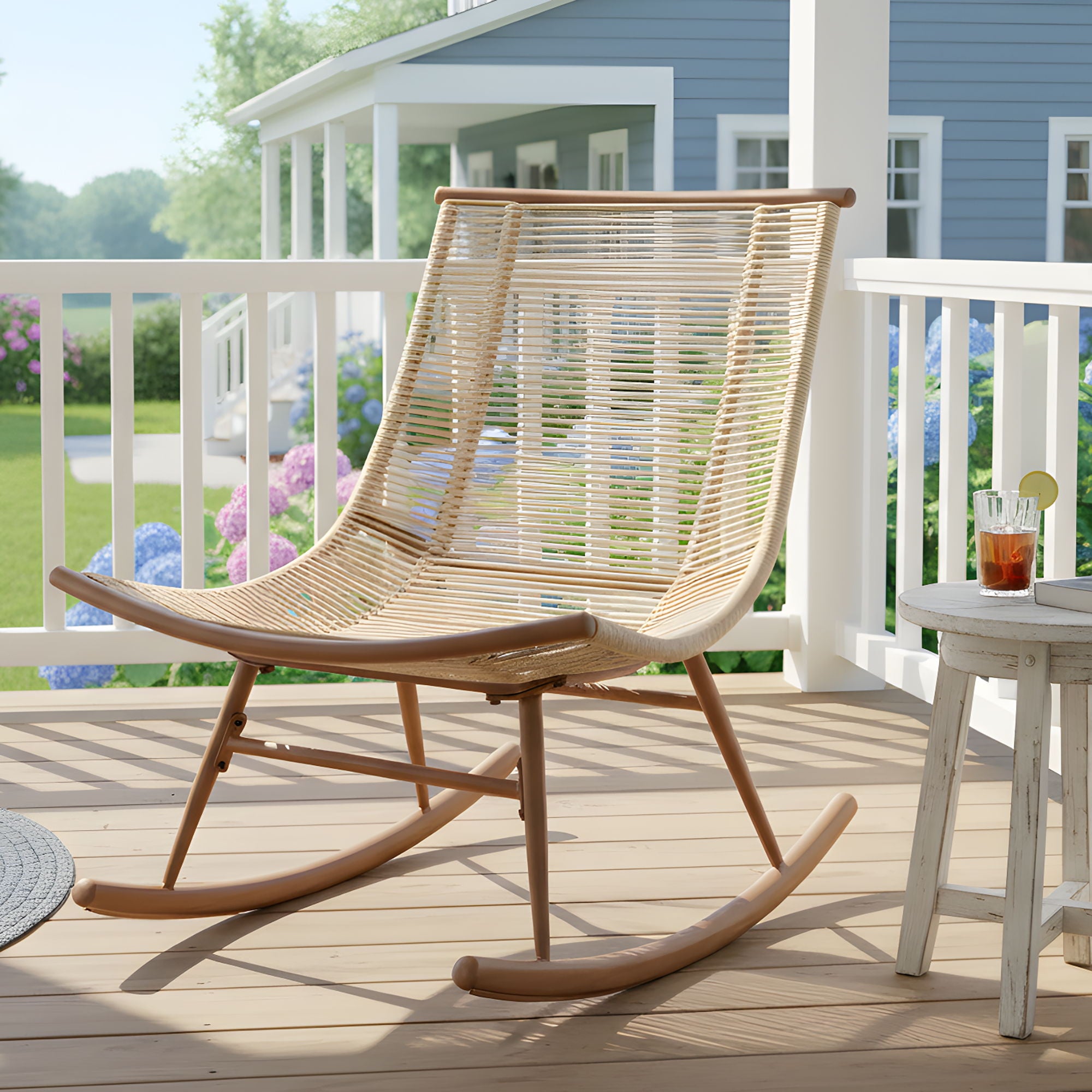 Outdoor Rocking Chair - Beige
