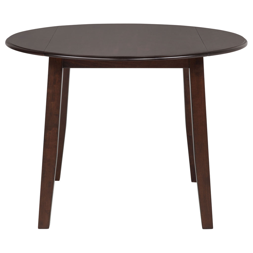 Verety - 5 Piece Round Dining Set With Chairs - Dark Brown