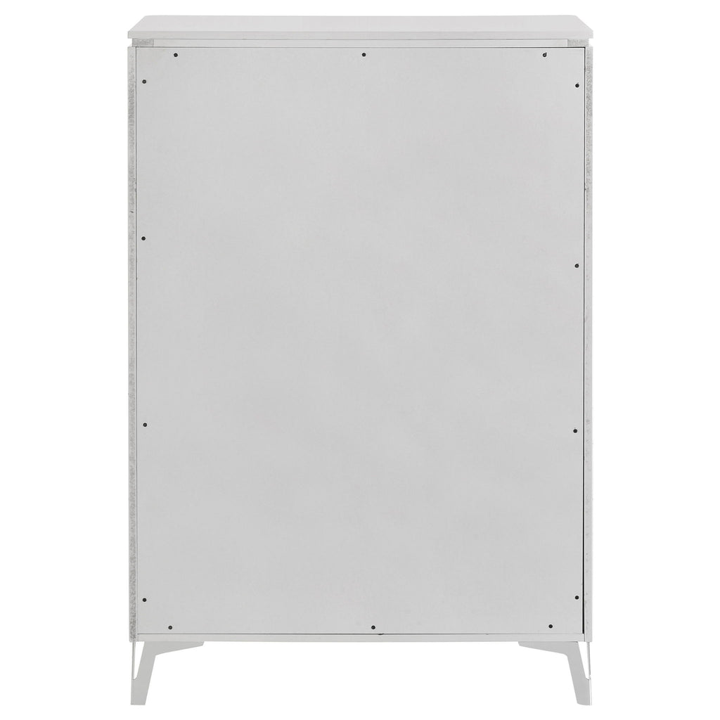 Buckley - 5 Drawer Chest - Gloss White
