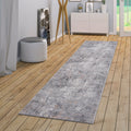 Marfi - 2' X 8' Abstract Runner Rug - Gray Multi