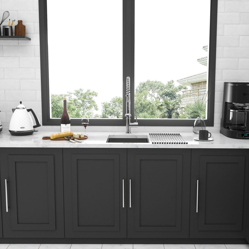Modern Undermount Stainless Steel Kitchen Sink 16 Gauge, Deep Single Bowl