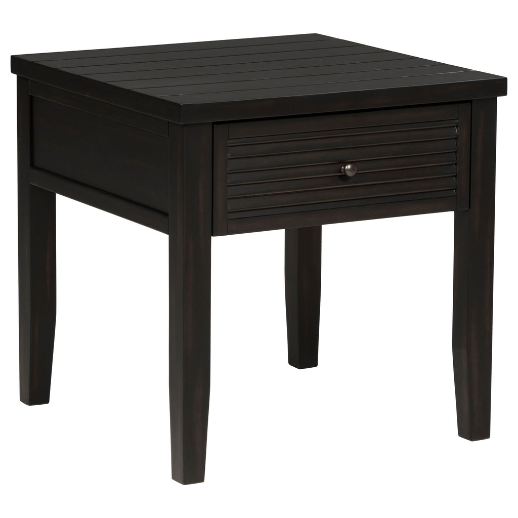 Sutter - 2 Piece Coffee And End Table Set - Dark Brown