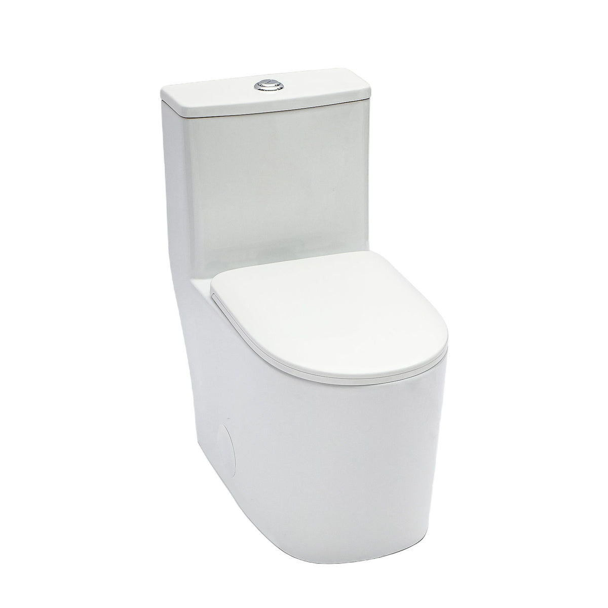 1 Piece Toilet For Bathroom, Soft Closing Seat, Dual Flush 1.1 / 1.6 Gpf - White