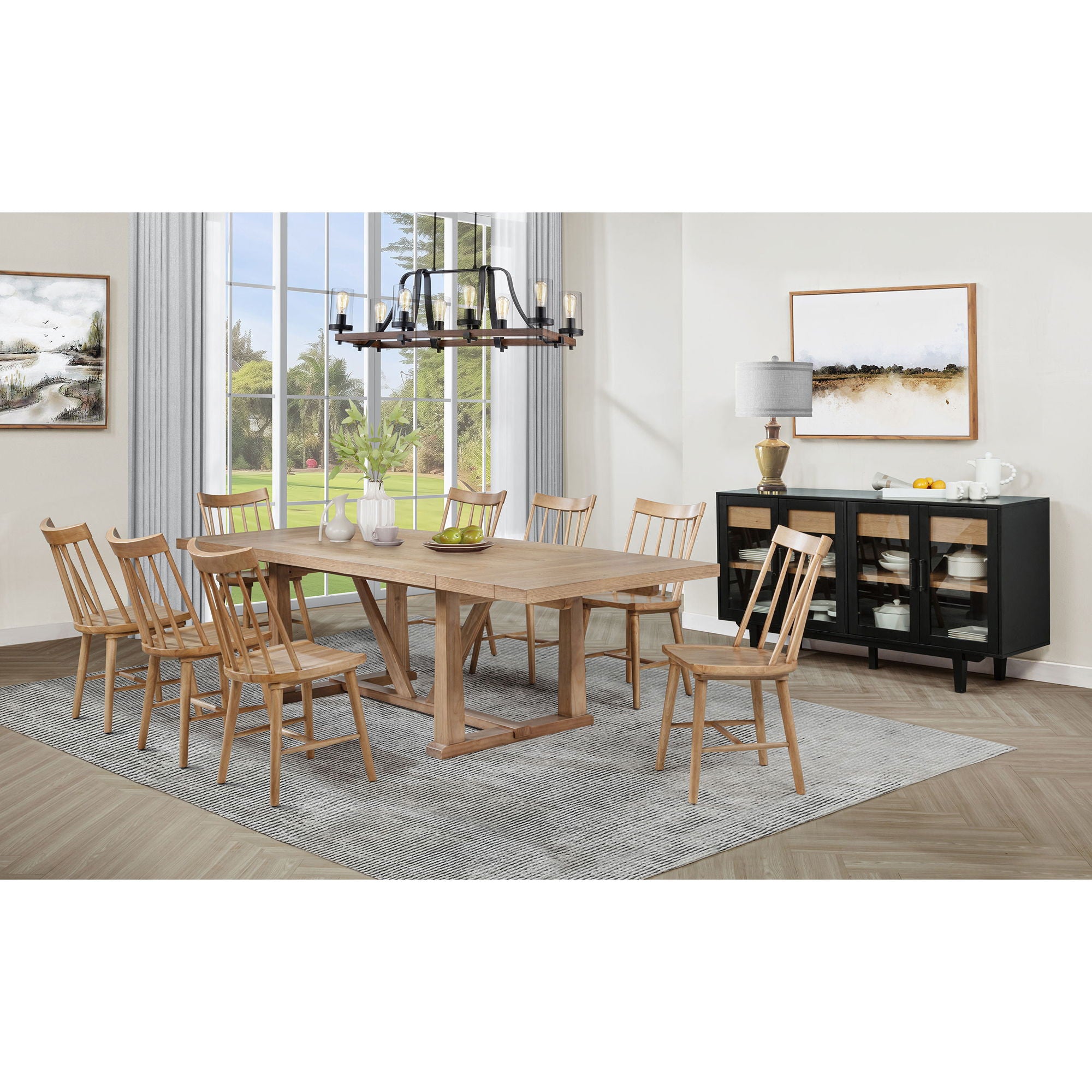 Carlos - Windsor Style Dining Side Chair (Set of 2)