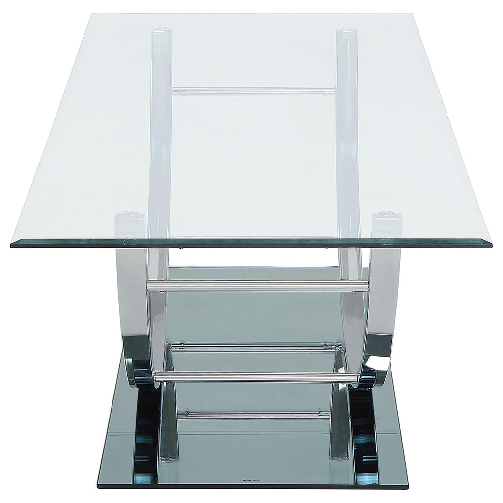 Garrett - 2 Piece Coffee Table Set - Chrome