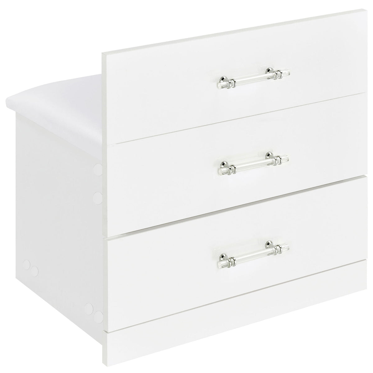 Ayuba - 3 Drawer Makeup Vanity Table With Mirror And Stool