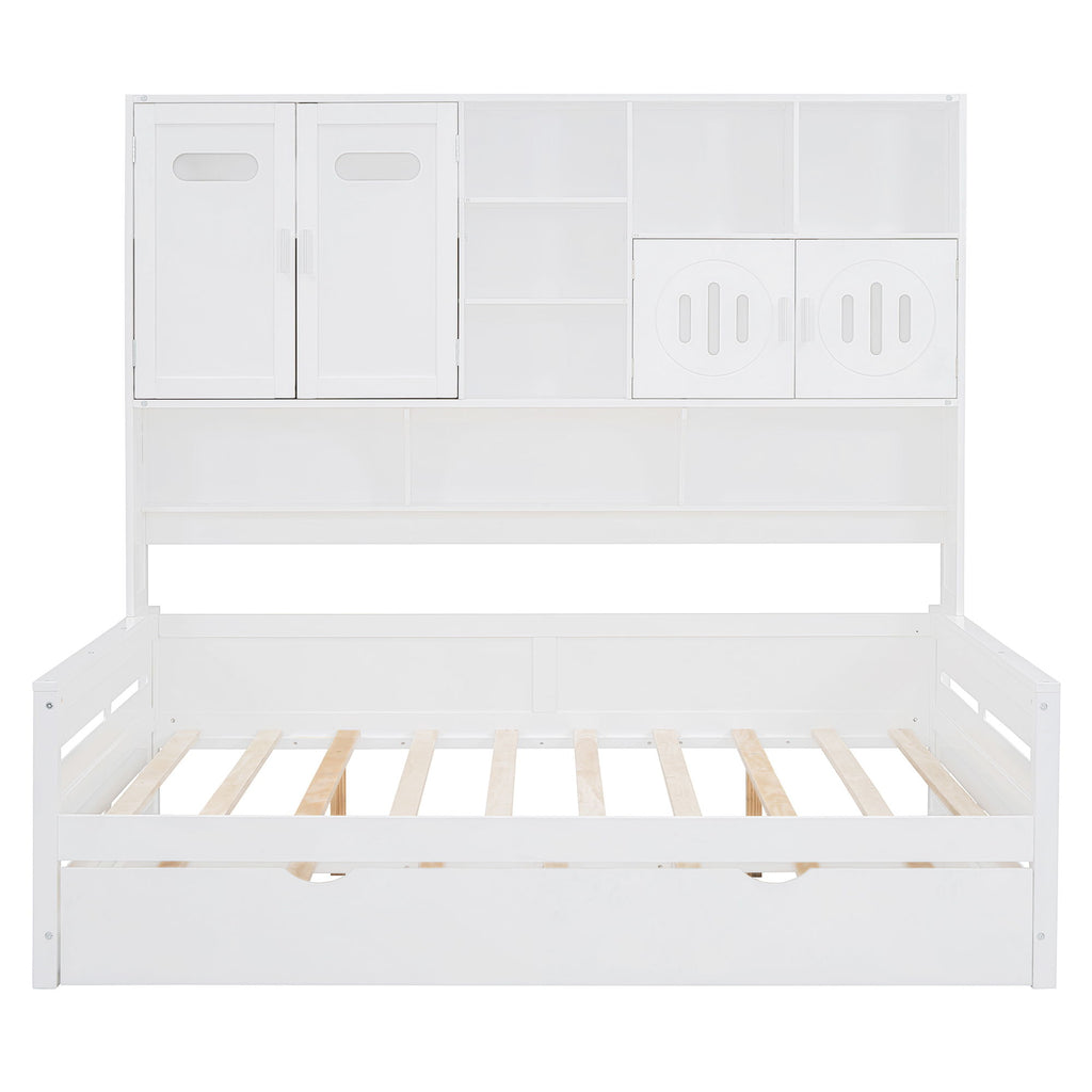 Daybed & All-In-One Cabinet And Shelf