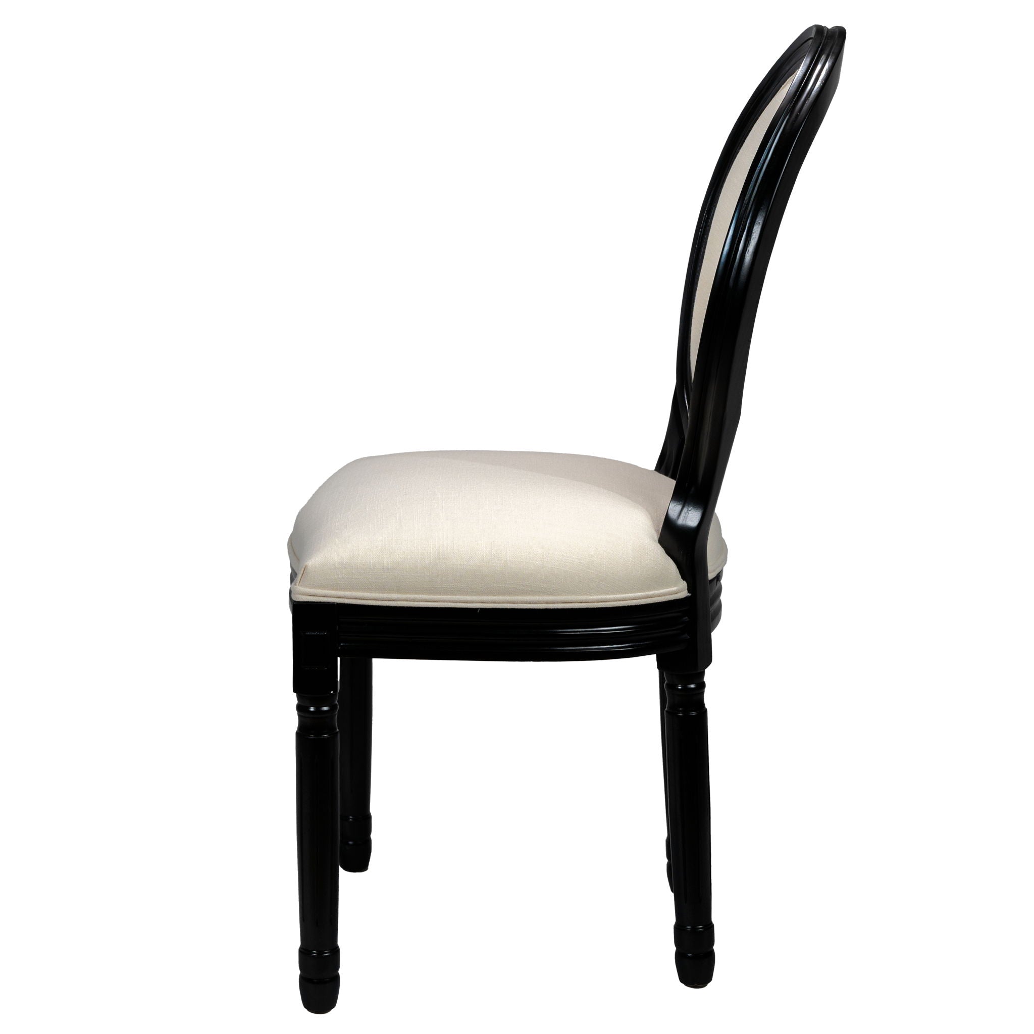 Upholstered & Round Back Dining Chairs (Set of 2)