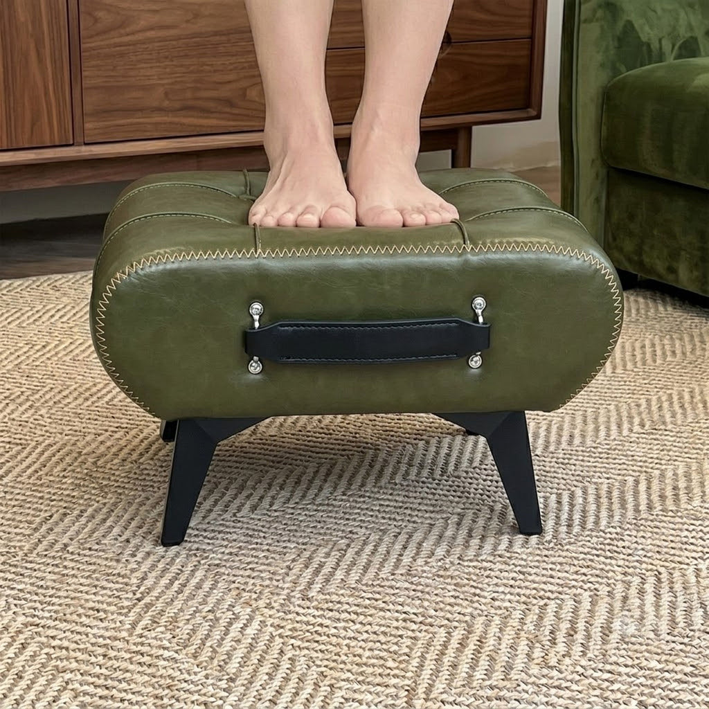 Minimalist Footstool With Hidden Storage