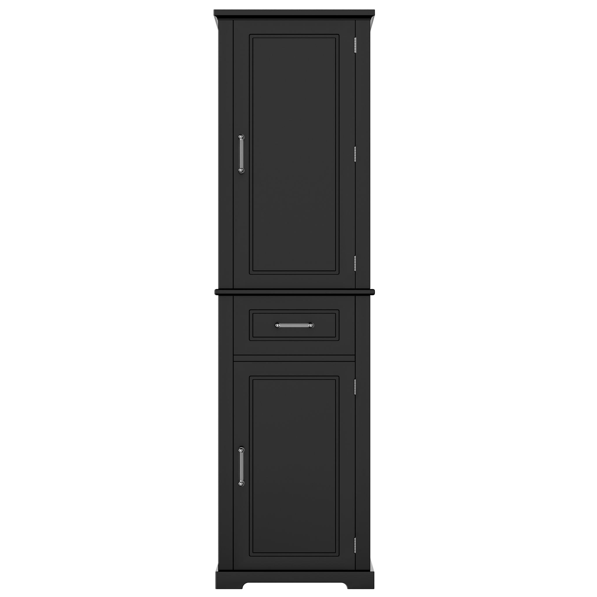Tall Freestanding Bathroom Storage Cabinet With Adjustable Shelf, 2 Door Design