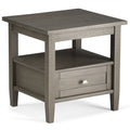 Warm Shaker - End Table - Dark Brown