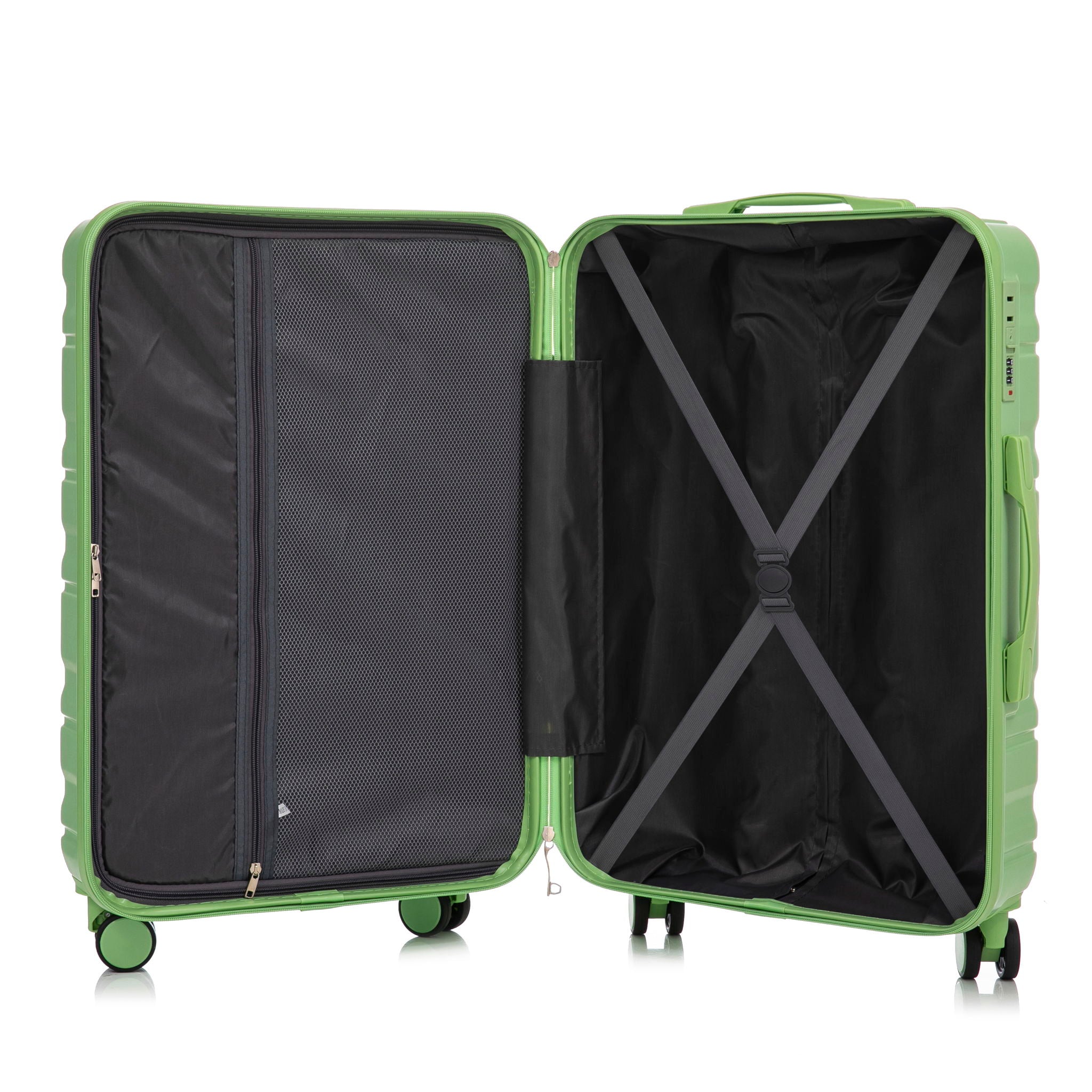 Tourist 3 Piece Luggage Set, Combination Lock, Durable Hard Shell With 360° Silent Wheels
