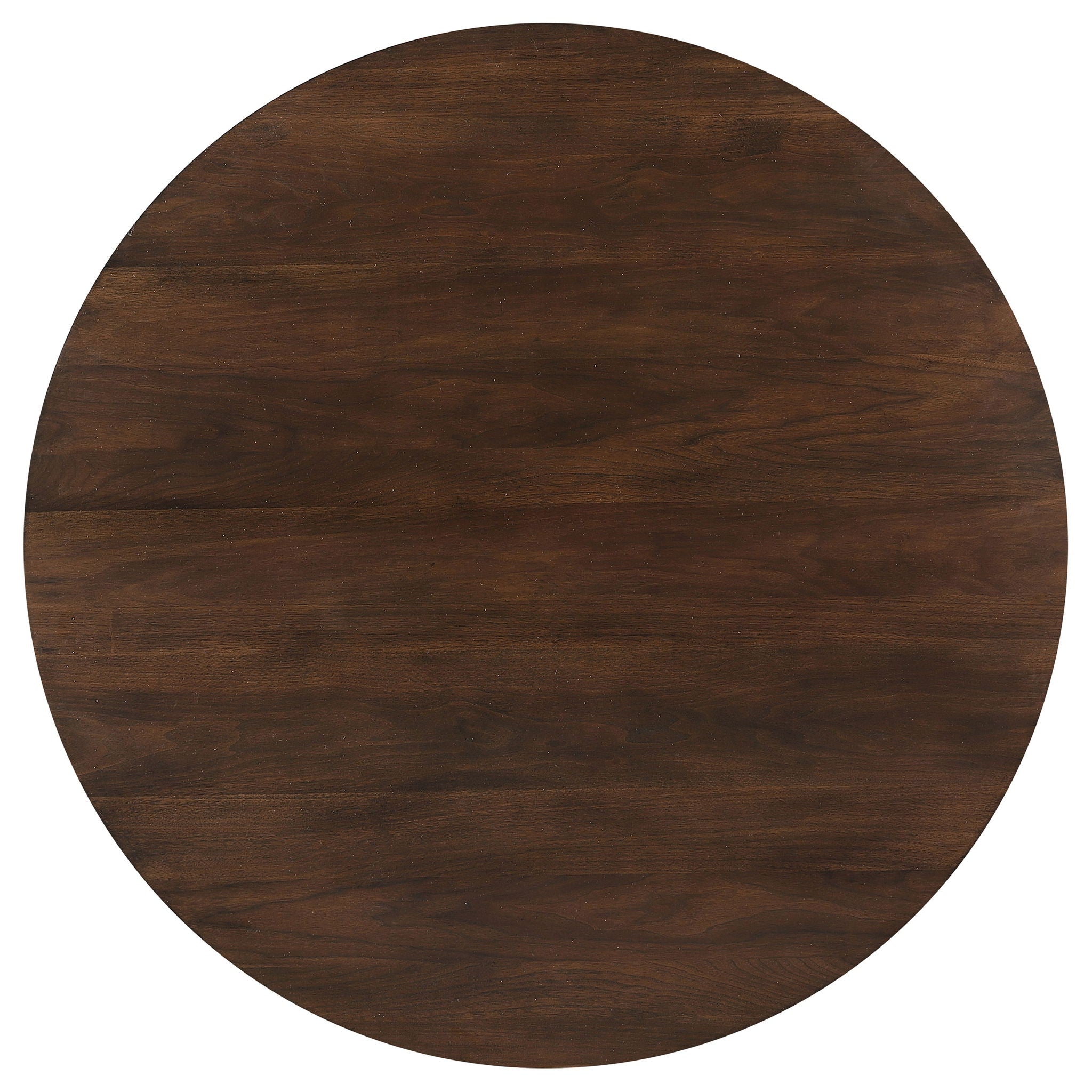 Shirley - 5 Piece Round Dining Table Set With Cushioned Chairs - Dark Walnut