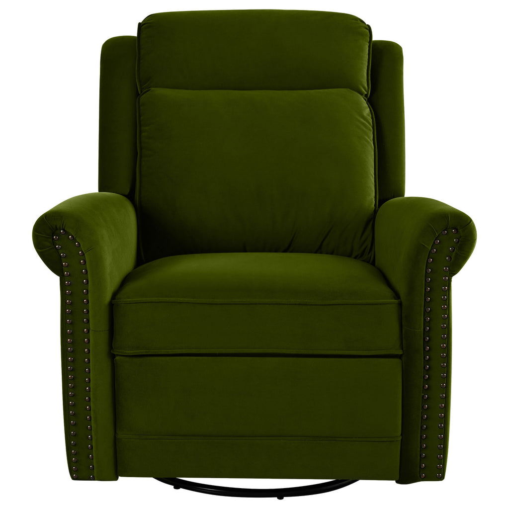 360 Degrees Swivel Recliner Manual Rocking Recliner Home With Adjustable Backrest