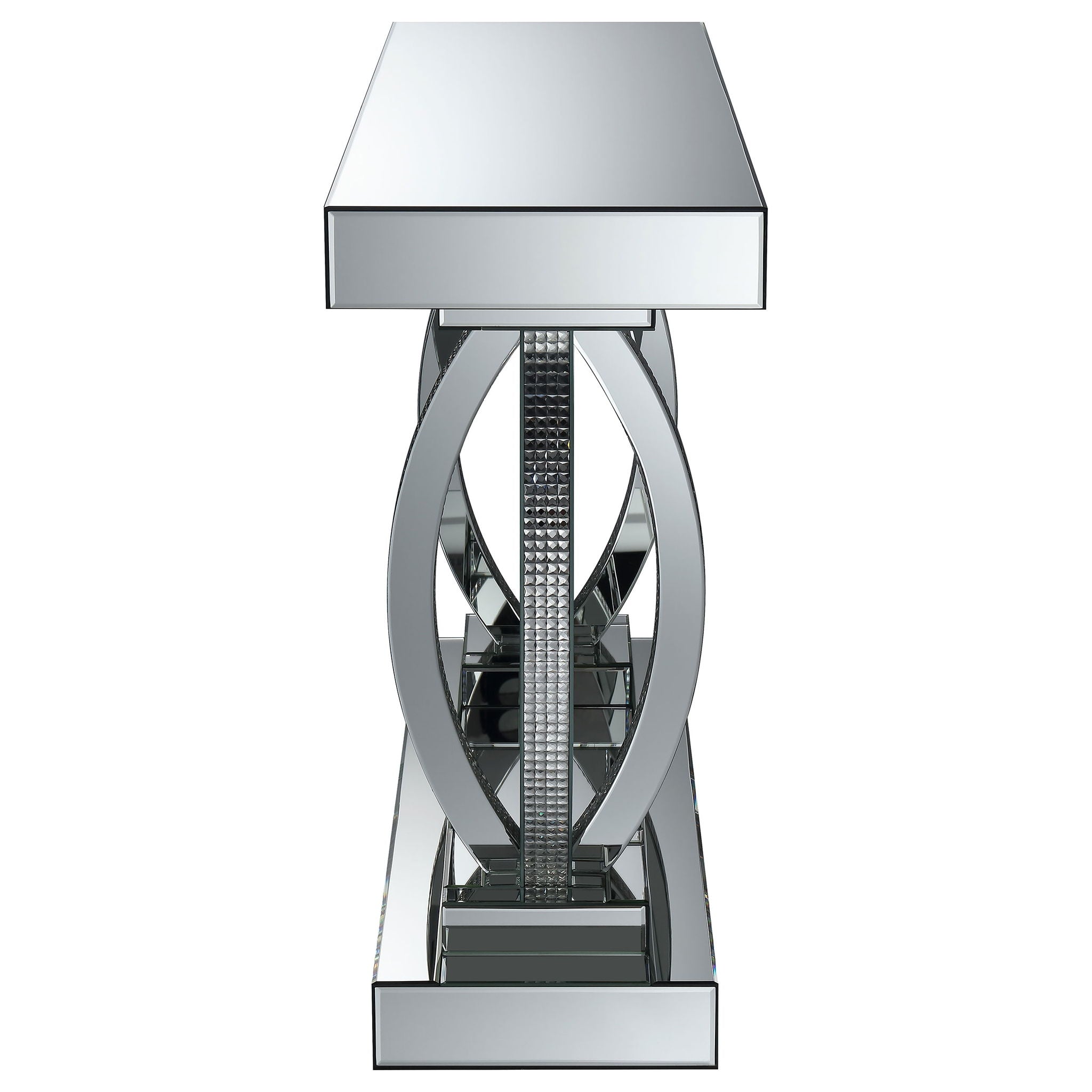 Drea - Entryway Sofa Console Table - Silver