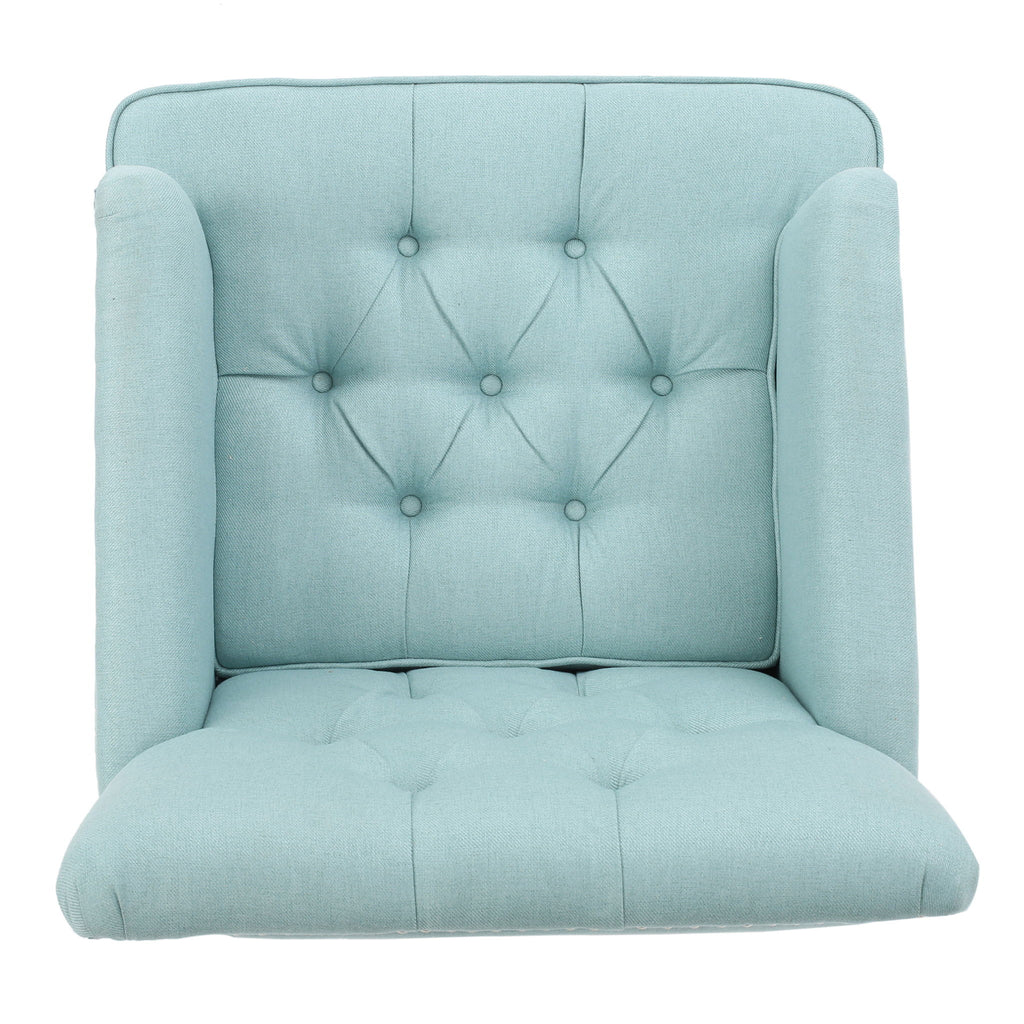 Harrison - Tufted Club Chair With Button Tufted Back And Birch Wood Legs