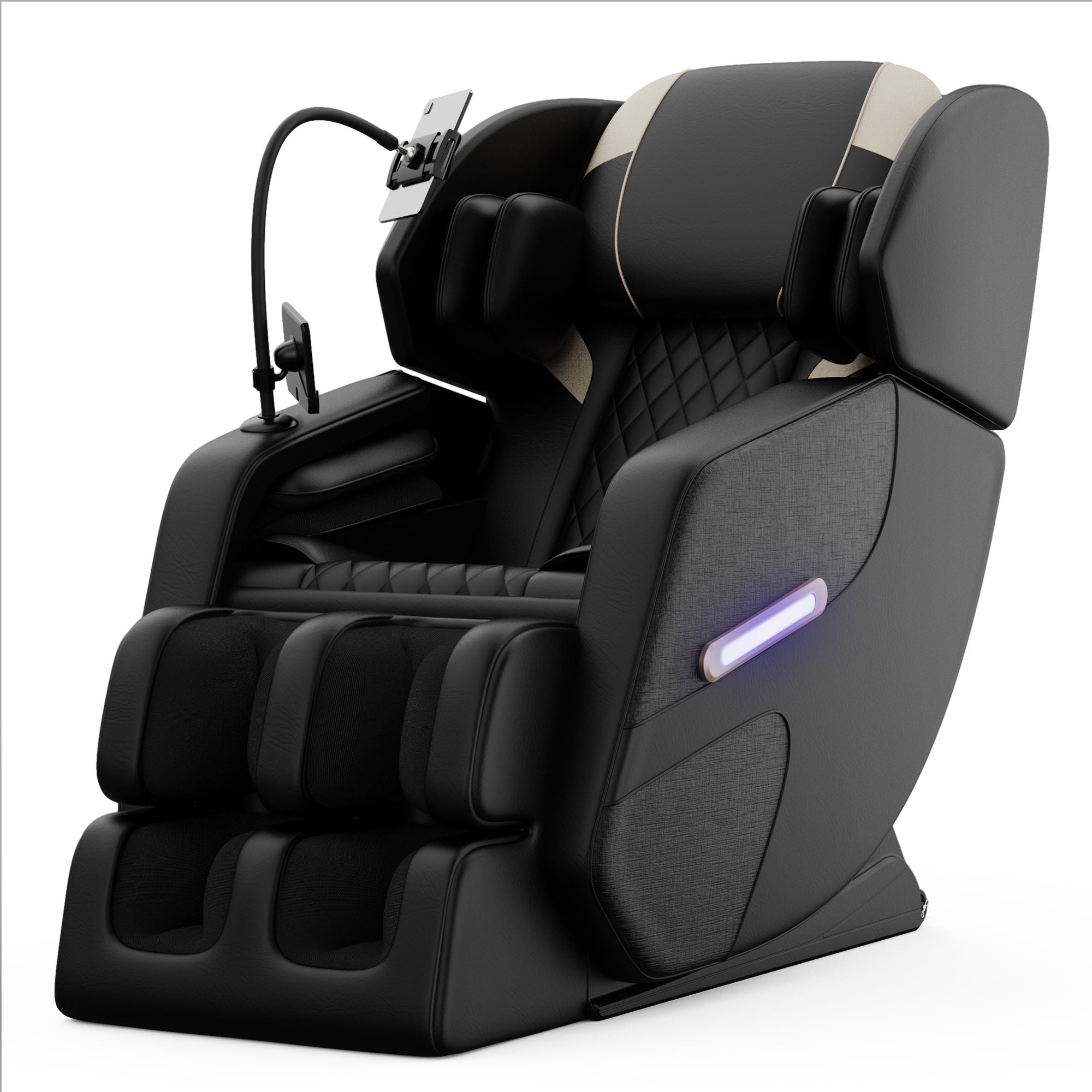 Zero Gravity Massage Chair Recliner, 10 Massage Heads And Full Body Air Pressure - Black