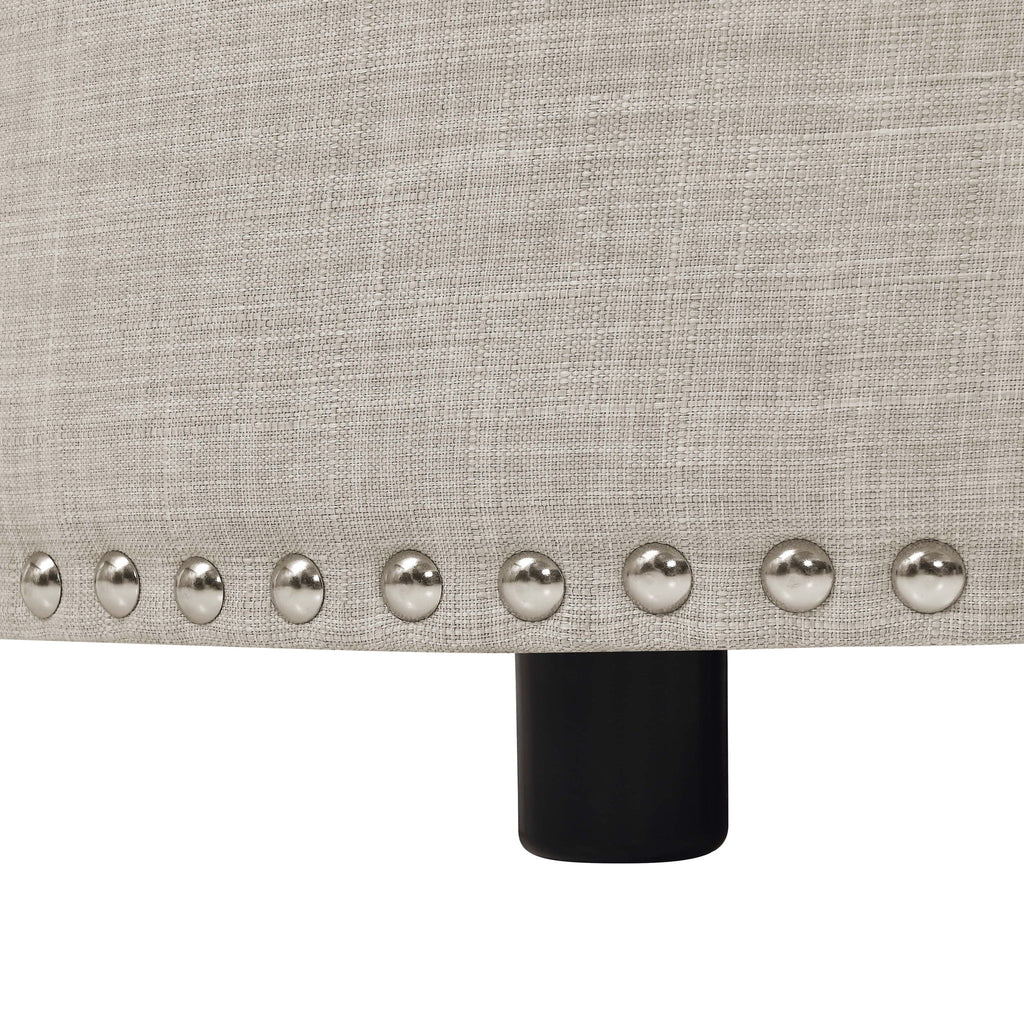 Tufted Storage Ottoman With Upholstery