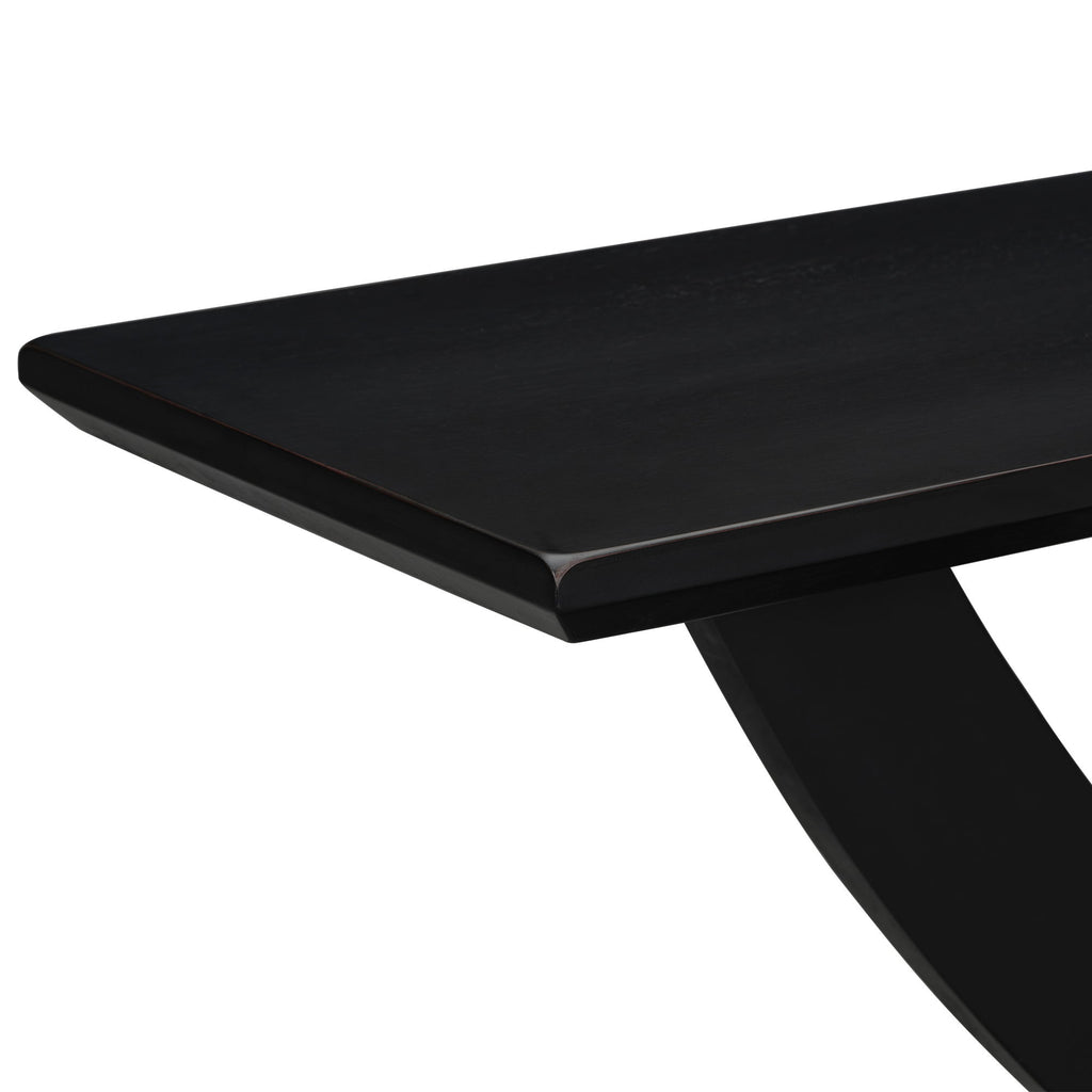 Console Table With Cross Leg Base And Reinforced Support Plate
