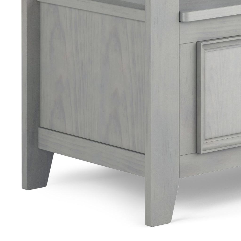 Amherst - Entryway Storage Bench - Gray