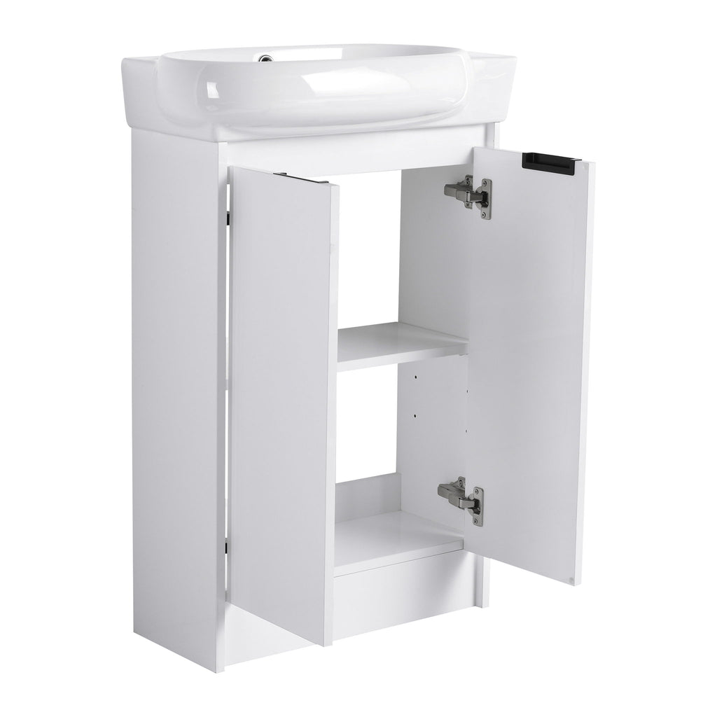 Freestanding Bathroom Vanity & Sink, Soft Close Doors