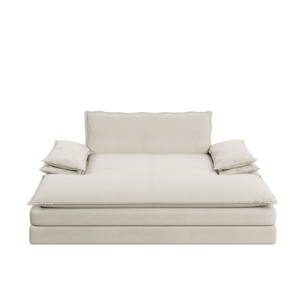 Modern Oversized Double Chaise Lounge Chair