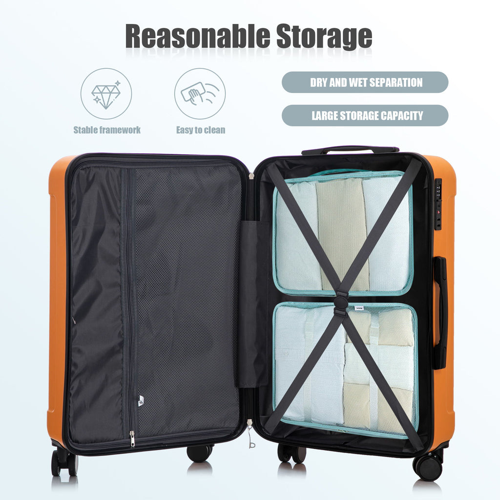 Spinner Luggage Set 20" / 24"/ 28", Lightweight Hard Shell With 360° Silent Wheels