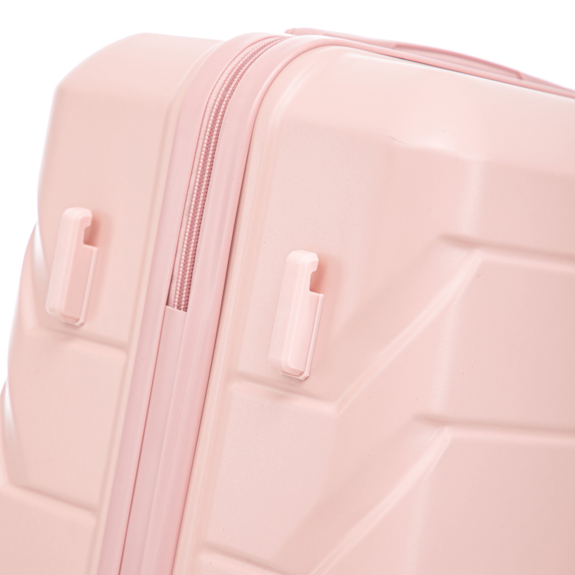 Hard Shell Luggage With Scratch Resistant Surface, 4 Wheels, Combination Lock & Side Hooks