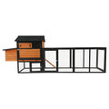 Chicken Coop With Run And Nesting Box, Large Outdoor Hen House For Backyard