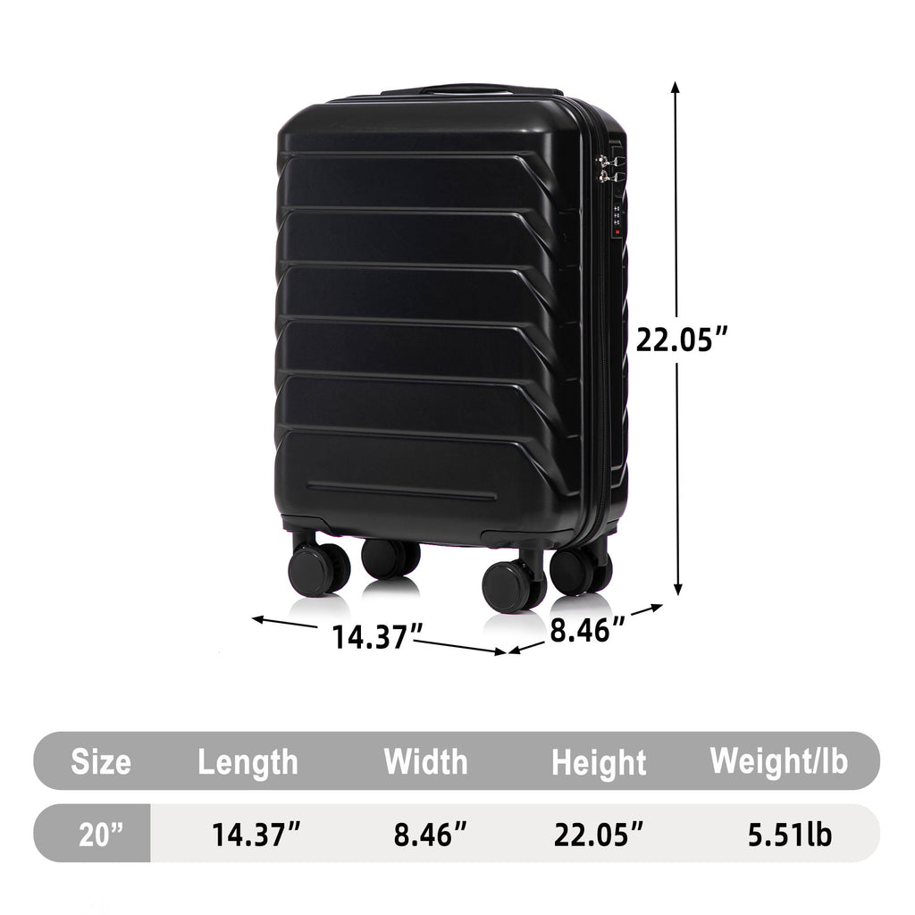 Hard Shell Travel Luggage With Scratch Resistant Surface