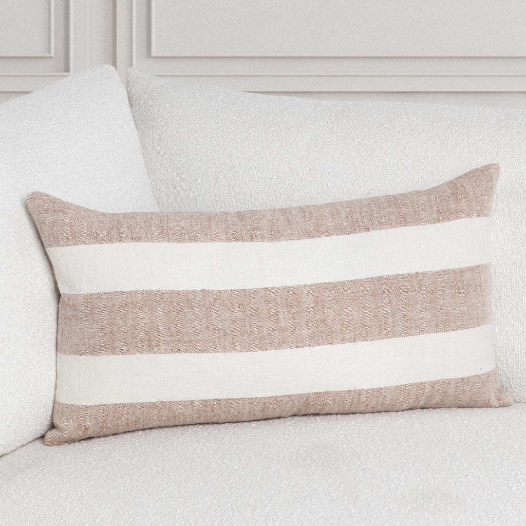 Eleanor - 14" x 26"Pillow - Natural / Ivory