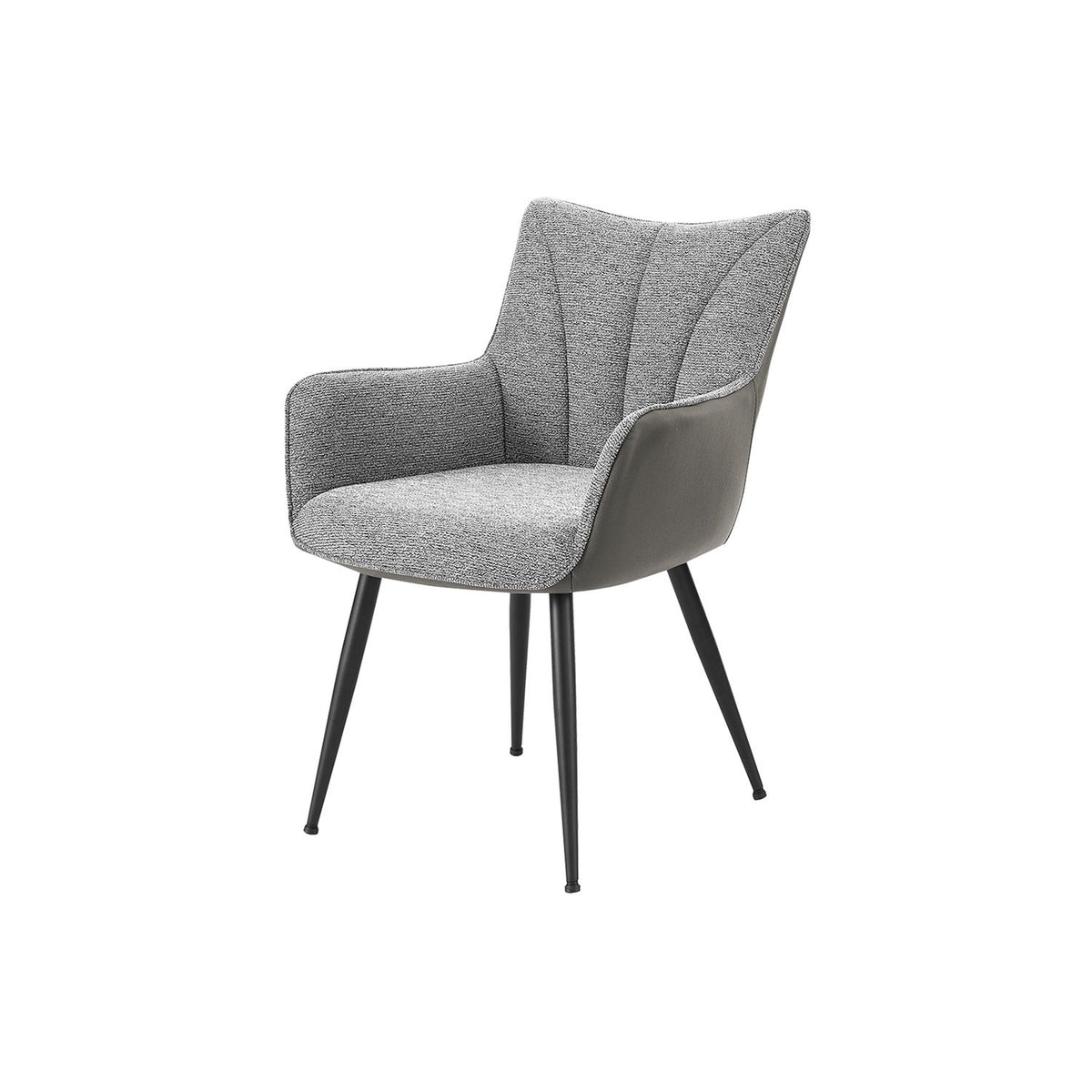 Dining Chair Dining Room Furniture (Set of 2) - Gray - Fabric
