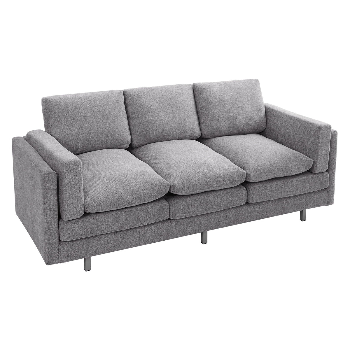 3 Seater Sofa With Dual Layer Seat Cushions