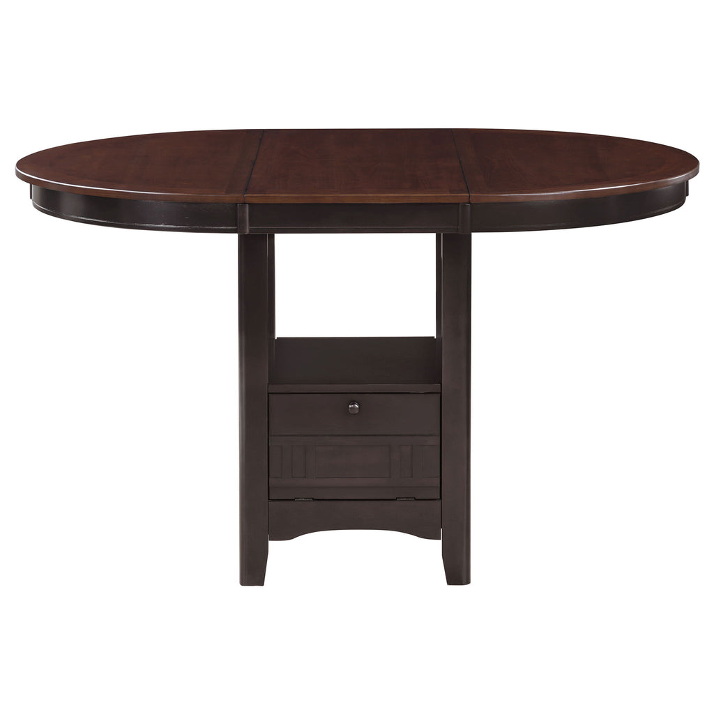Avonlea - 5 Piece Set With Round Table And Upholstered Chairs - Chestnut