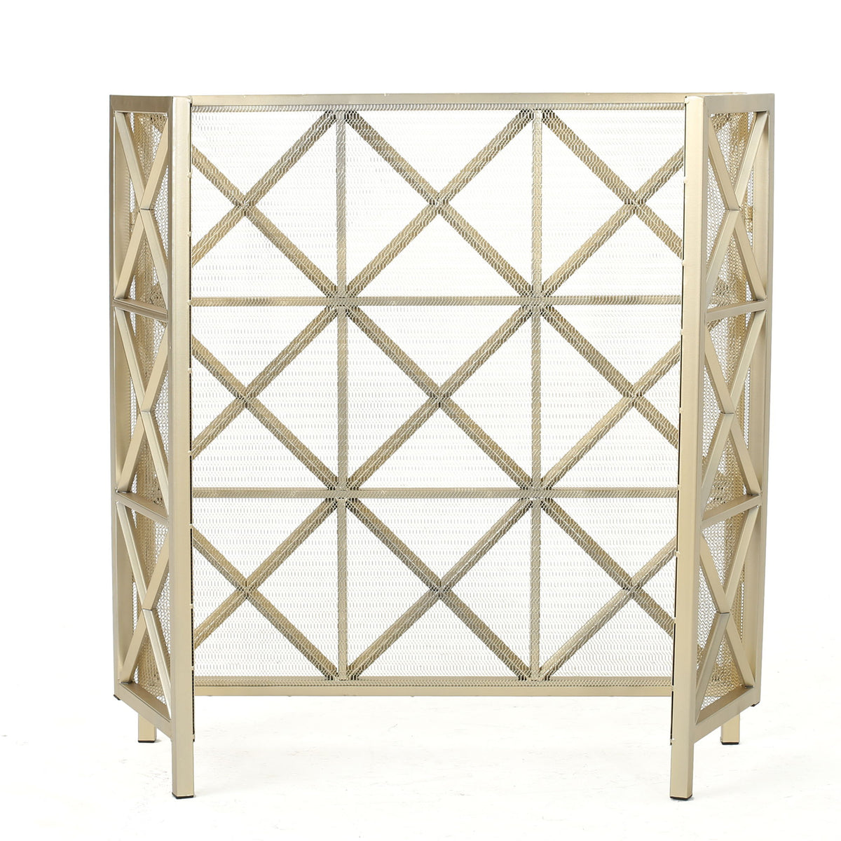 Margaret - 3 Panel Fireplace Screen Iron