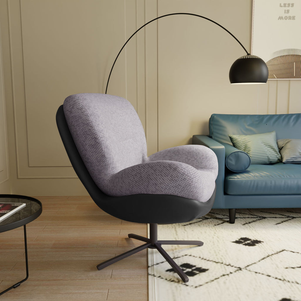 360° Swivel Office Chair, No Wheels
