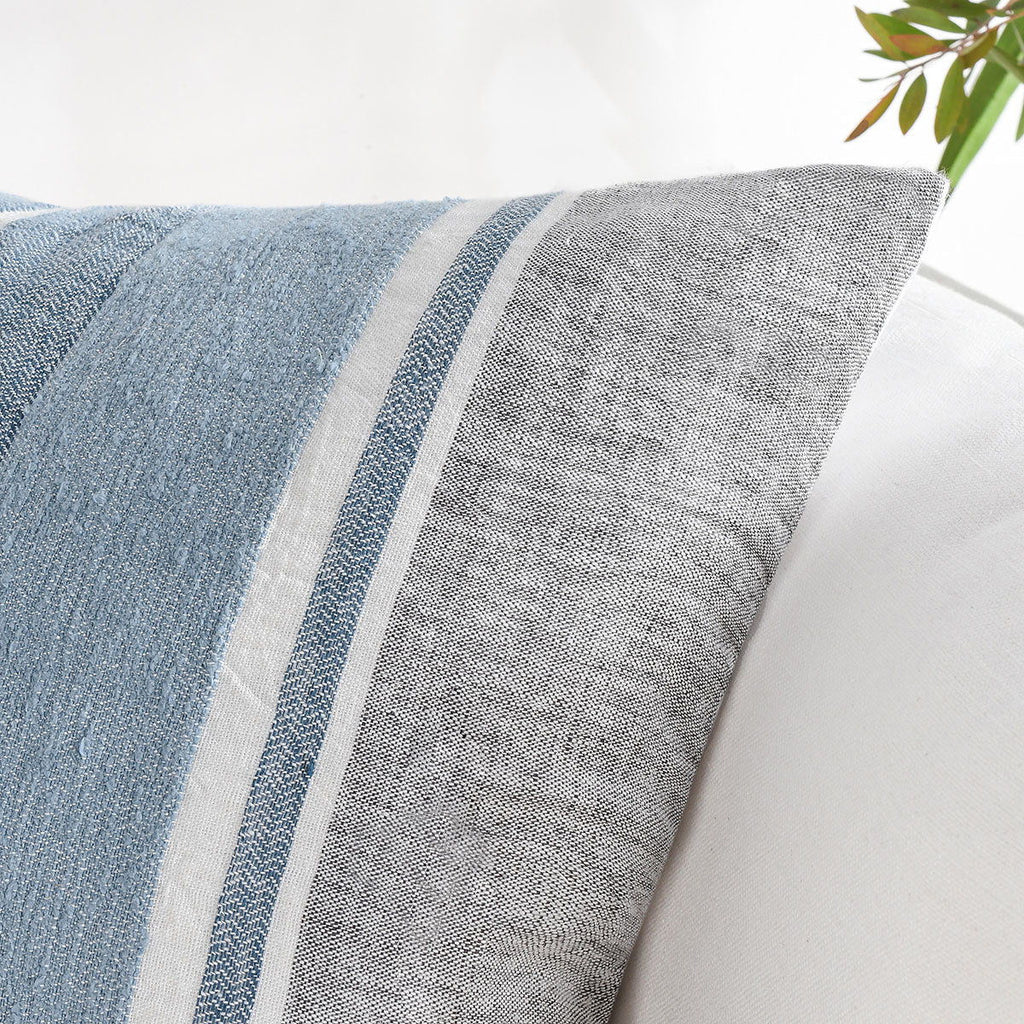 Lima - ST Pillow - Capri Blue / Dark Gray