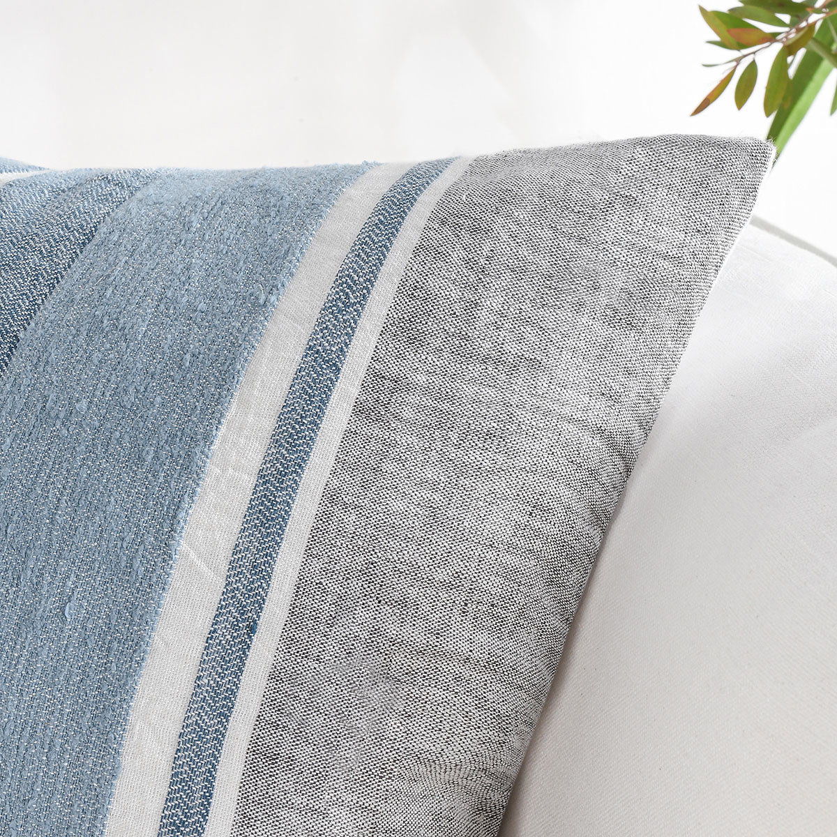 Lima - ST Pillow - Capri Blue / Dark Gray