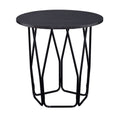 Sytira - End Table - Espresso & Black