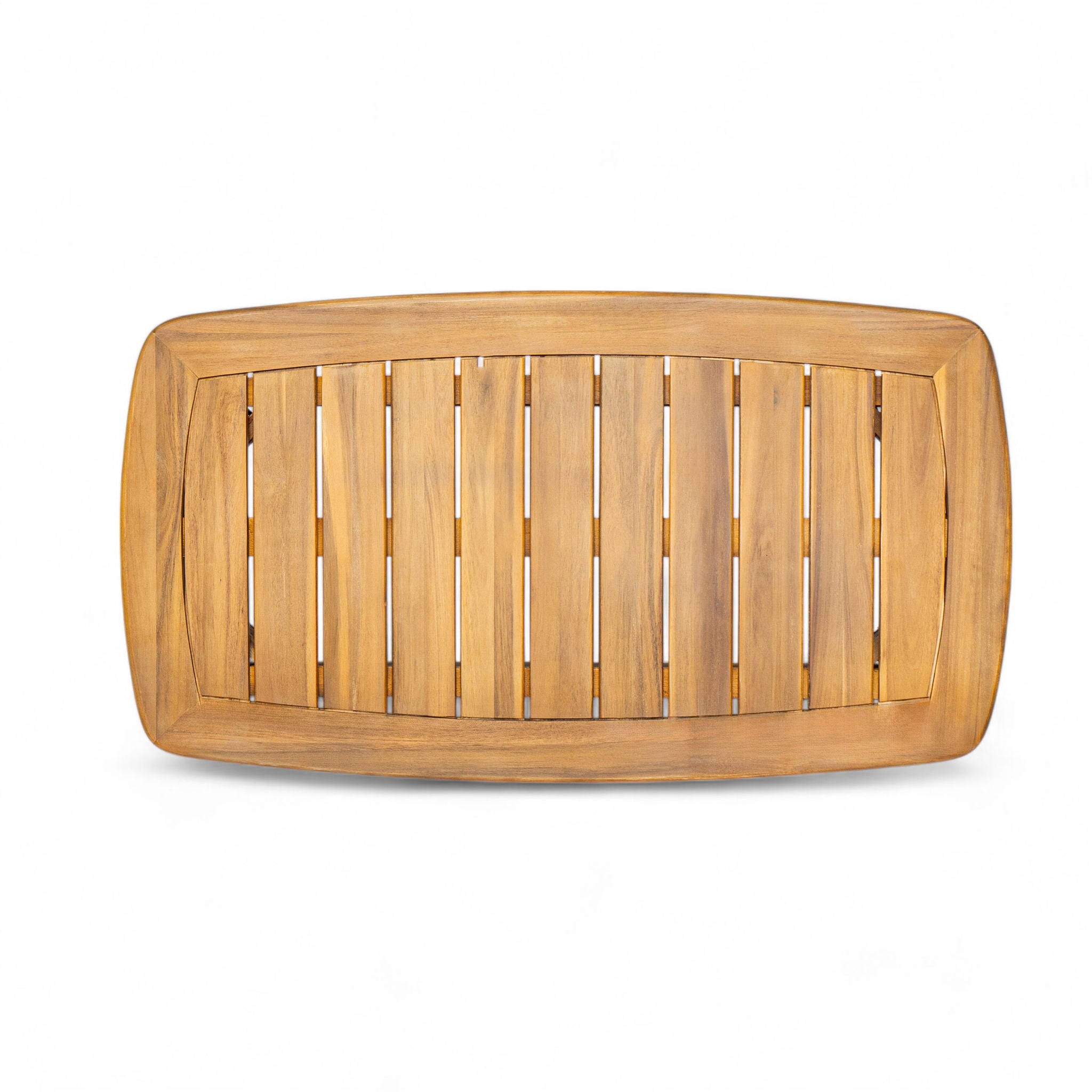 2 Piece Outdoor Acacia Wood Conversation Set, Woven Rope Backrest Patio Seating Group, Woven Rope With Coffee Table For Porch - Light Teak / Beige
