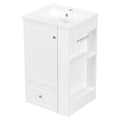 Modern Freestanding Bathroom Vanity With Sink, Soft-Close Drawer, Towel Bar